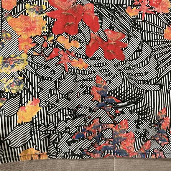 Volcom Strapless Dress Colorful Size S/P/10 Abstract Floral - Picture 4 of 6